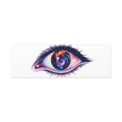 Cosmic Eye Canvas Print — Galaxy Eye Matte Stretched Wall Art