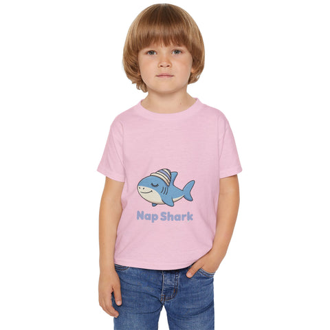 Nap Shark Toddler T-Shirt — Cute Sleepy Shark Tee for Kids