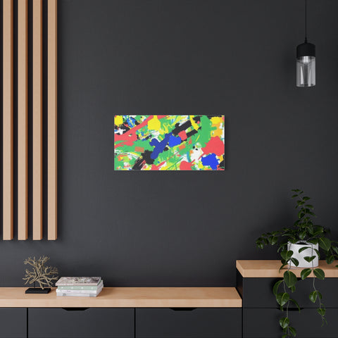 Abstract Color Splash Canvas Print — Vibrant Modern Wall Art