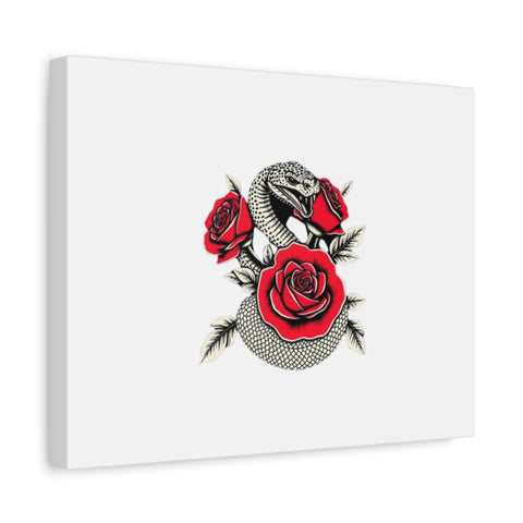 Matte Stretched Canvas - Snake Wall Art