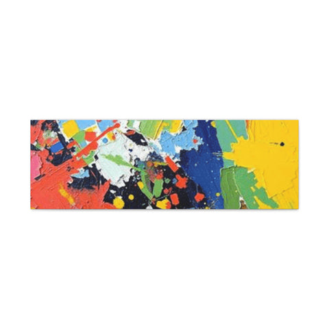Abstract Color Splash Matte Canvas — Stretched Wall Art