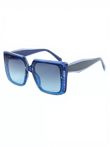 Oversized Gradient Square Sunglasses