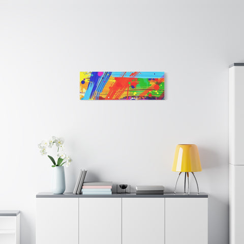 Abstract Color Splash Canvas Print — Vibrant Modern Wall Art