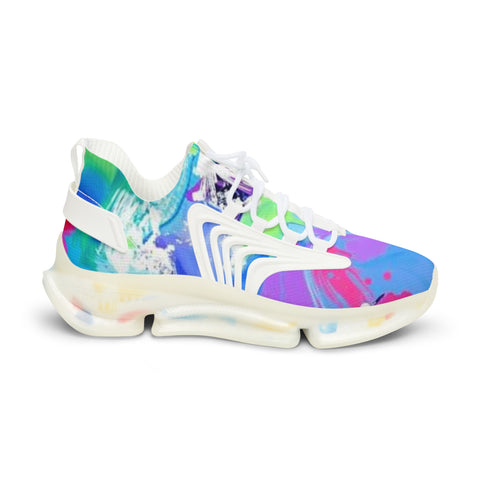 Colorful Tie-Dye Mesh Sneakers — Men's Athletic Casual Shoes