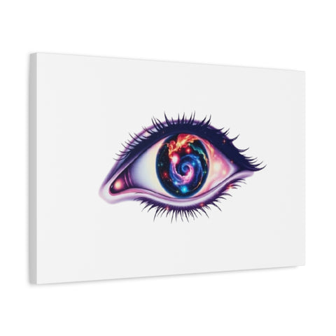 Cosmic Eye Canvas Print — Galaxy Eye Matte Stretched Wall Art