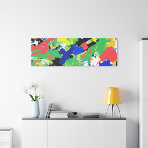 Abstract Color Splash Canvas Print — Vibrant Modern Wall Art