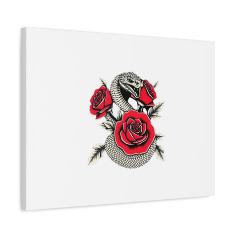 Matte Stretched Canvas - Snake Wall Art