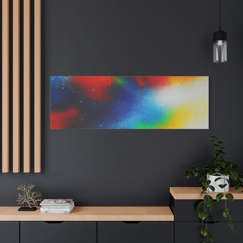Abstract Color Burst Canvas Print — Vibrant Stretched Matte Wall Art