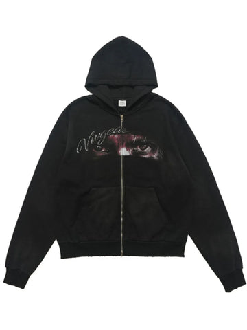 Men's Graphic Zip-Up Hoodie with Pockets