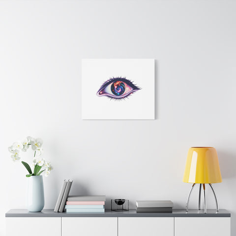 Cosmic Eye Canvas Print — Galaxy Eye Matte Stretched Wall Art