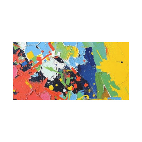 Abstract Color Splash Matte Canvas — Stretched Wall Art