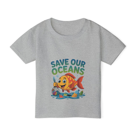Save Our Oceans Toddler T-Shirt — Cute Fish Environmental Shirt for Kids