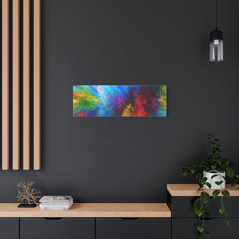 Abstract Color Explosion Matte Canvas Print