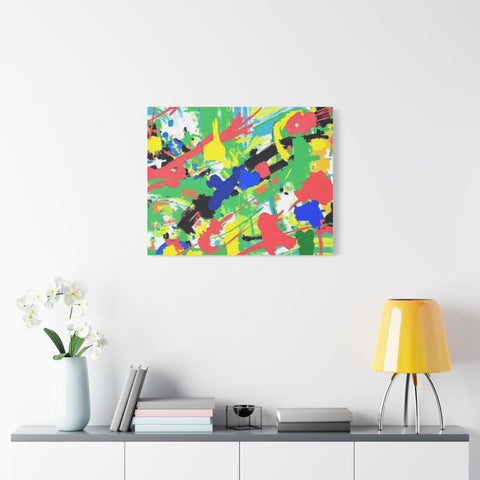 Abstract Color Splash Canvas Print — Vibrant Modern Wall Art