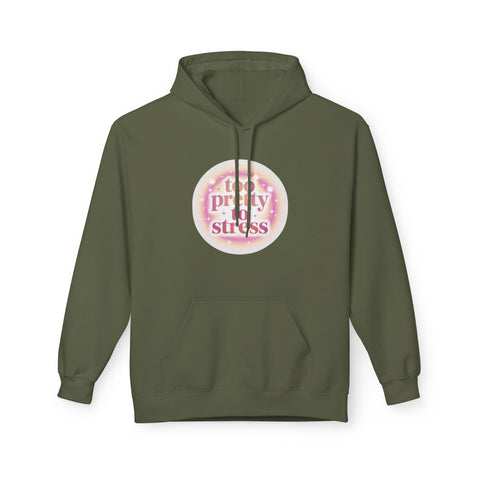 Pretty To Stress Hoodie — Pastel Aesthetic Comfort Pullover