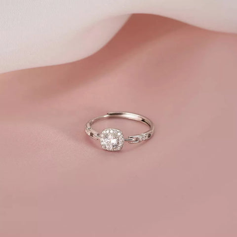 925 Sterling Silver Zircon Ring