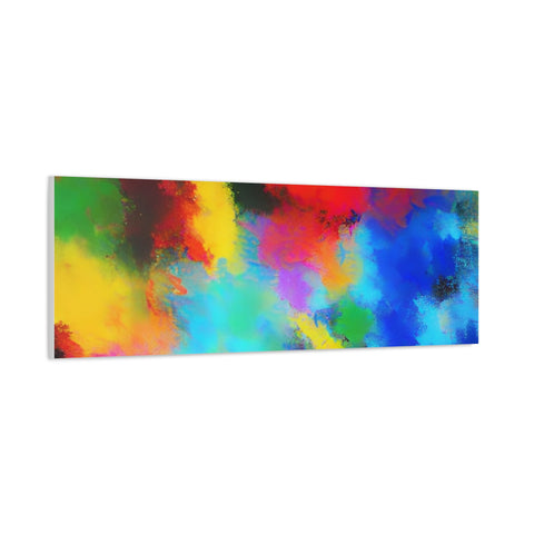 Abstract Color Burst Canvas Print — Vibrant Stretched Matte Wall Art