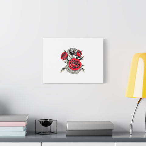 Matte Stretched Canvas - Snake Wall Art