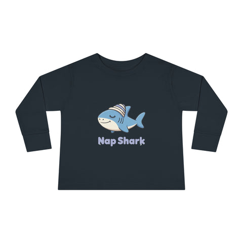 Nap Shark Toddler Long Sleeve Tee