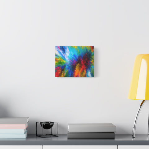 Abstract Color Explosion Matte Canvas Print