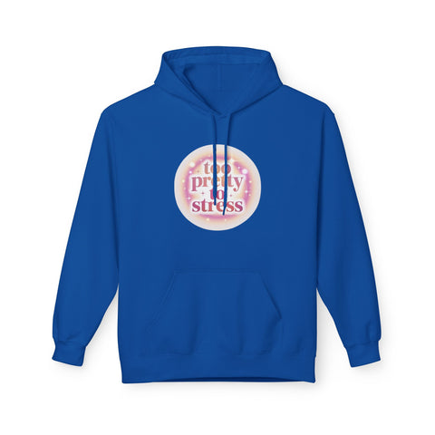 Pretty To Stress Hoodie — Pastel Aesthetic Comfort Pullover