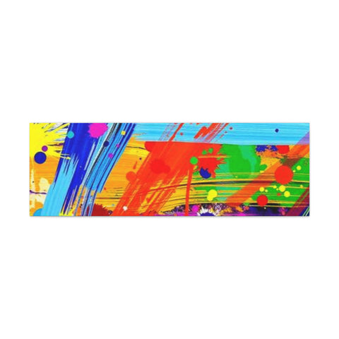 Abstract Color Splash Canvas Print — Vibrant Modern Wall Art