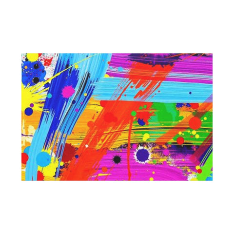 Abstract Color Splash Canvas Print — Vibrant Modern Wall Art