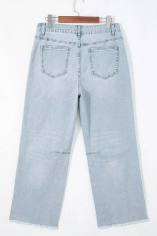 Star-Embellished Cropped Jeans