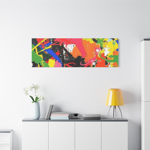 Abstract Art Matte Stretched Canvas — Modern Wall Decor