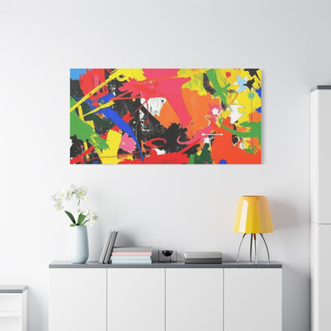 Abstract Art Matte Stretched Canvas — Modern Wall Decor