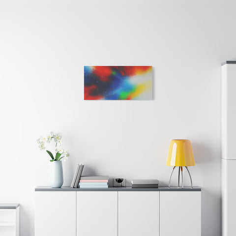 Abstract Color Burst Canvas Print — Vibrant Stretched Matte Wall Art