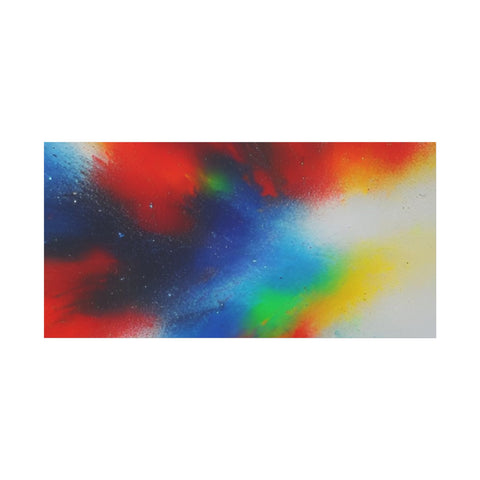 Abstract Color Burst Canvas Print — Vibrant Stretched Matte Wall Art