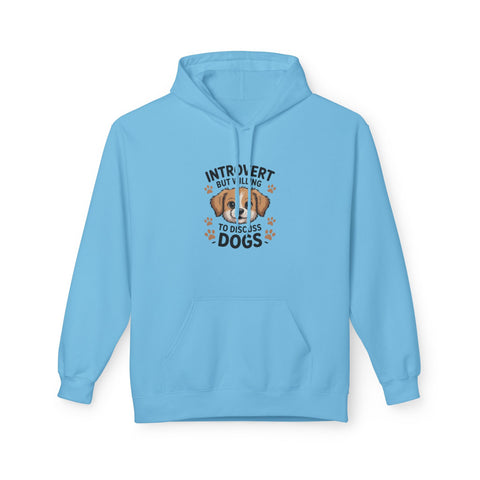 Introvert But Willing To Discuss Dogs Hoodie — Cute Dog Lover Pullover