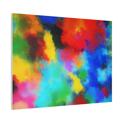 Abstract Color Burst Canvas Print — Vibrant Stretched Matte Wall Art