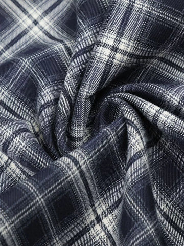 Men's Plaid Wide-Leg Pants
