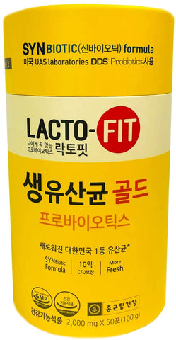 LACTO-FIT ProBiotics Gold – Daily Probiotic Supplement | 50 Stick Pack