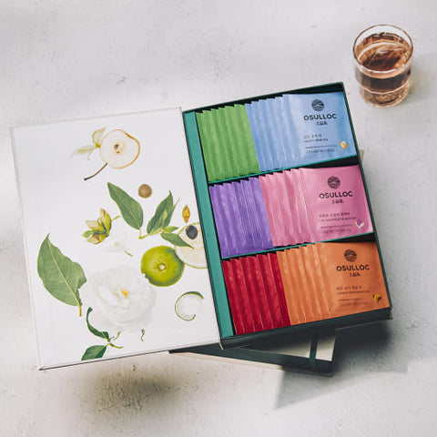 OSULLOC Tea Variation O Gift Set – 36 Tea Bags, 6 Korean Tea Flavours