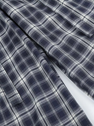 Men's Plaid Wide-Leg Pants