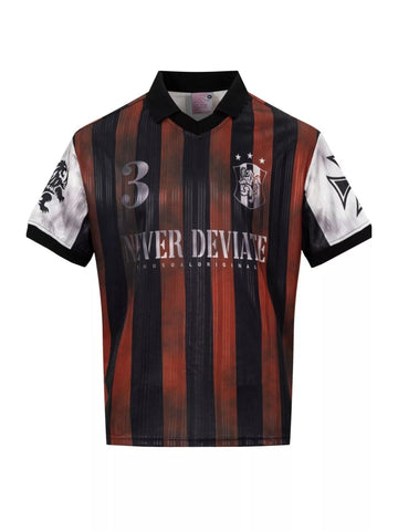 Men's Striped Soccer Jersey T-Shirt