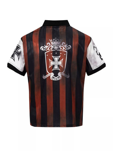 Men's Striped Soccer Jersey T-Shirt