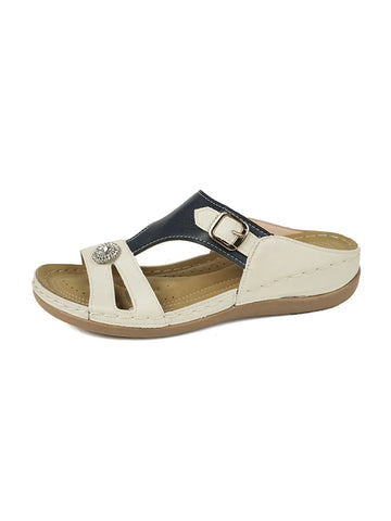 Open Toe Contrast Sandals