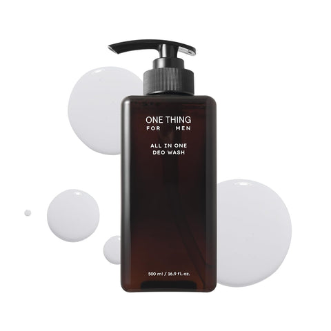 One Thing for Men All in One Deo Wash 500ml – 4-in-1 Facial Cleanser, Body Wash, Shampoo & Conditioner