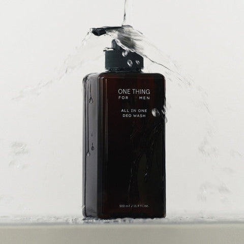 One Thing for Men All in One Deo Wash 500ml – 4-in-1 Facial Cleanser, Body Wash, Shampoo & Conditioner