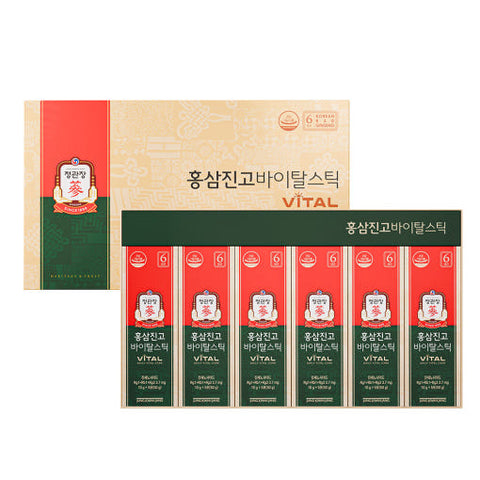 Jung Kwan Jang Korean Red Ginseng Extract Jin Go Vital Sticks 10g x 30 | Premium Daily Energy & Wellness