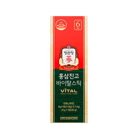 Jung Kwan Jang Korean Red Ginseng Extract Jin Go Vital Sticks 10g x 30 | Premium Daily Energy & Wellness