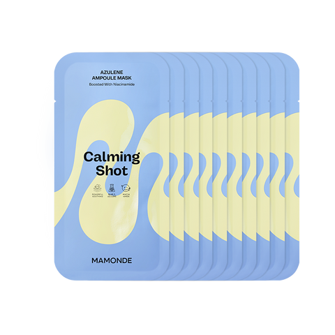 Mamonde Calming Shot Azulene Ampoule Mask 23ml X 10ea