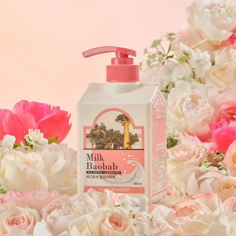 BIOKLASSE MILK BAOBAB Body Lotion 500ml #Flora Bouquet