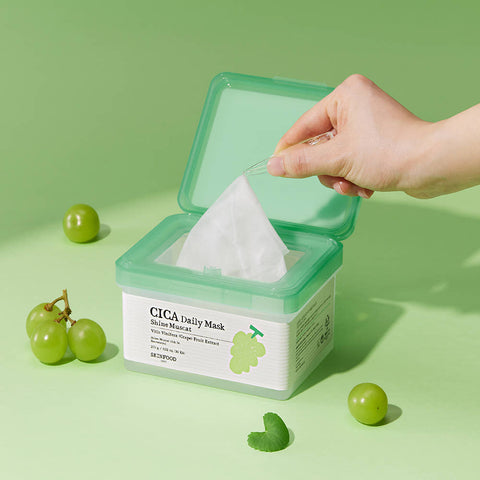 SKINFOOD Shine Muscat Cica Daily Mask 270g/30ea