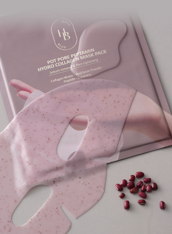 HEVEBLUE Pot Pore Peptamin Hydro Collagen Mask Pack 35g X 4ea