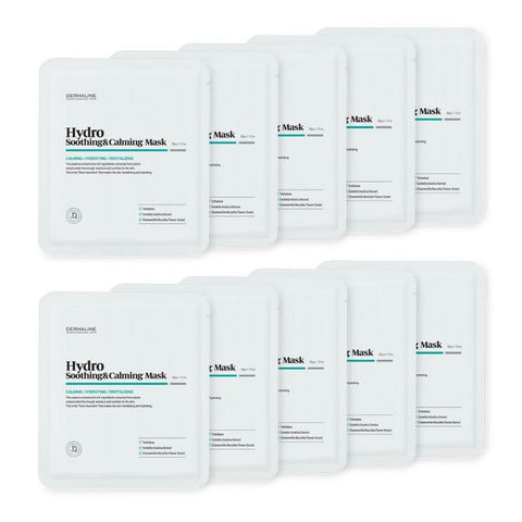 DERMALINE Hydro Soothing and Calming Mask Pack Set 32g X 10ea
